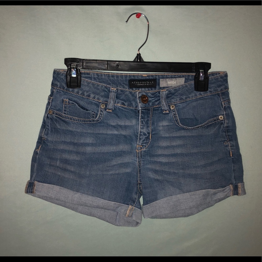 Aeropostale Midi Denim Shorts size 4
